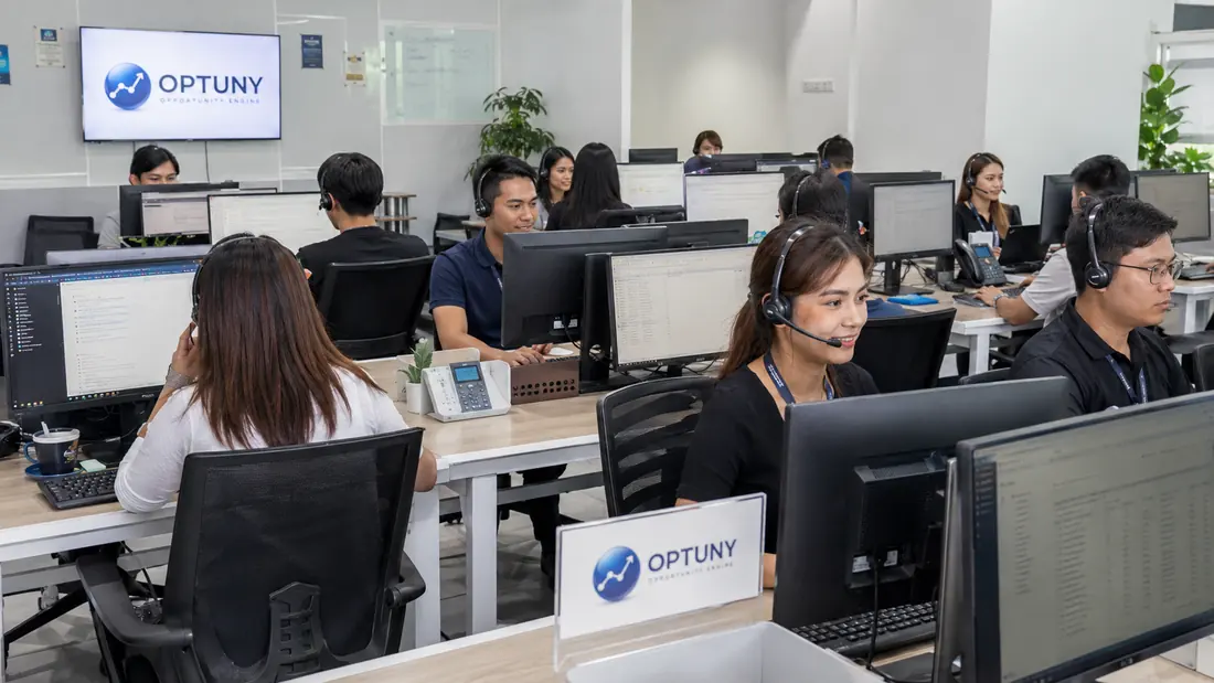Optuny operator and call floor running outreach and follow up